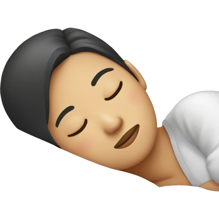 asian woman sleeping emoji