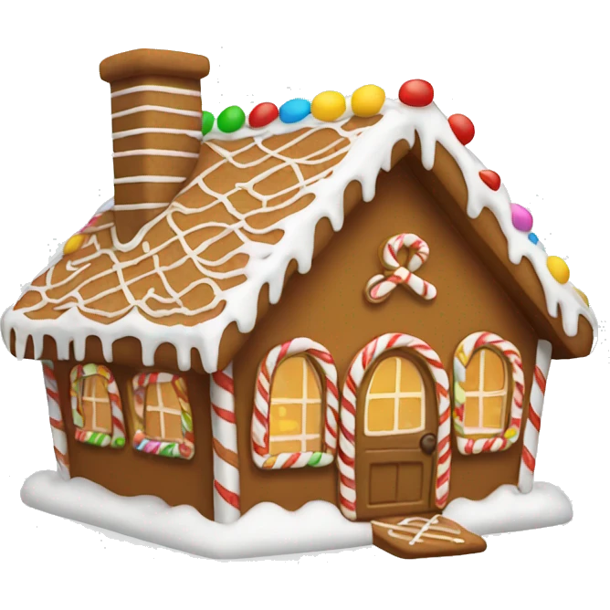 Gingerbread house emoji