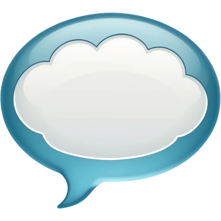 rounded comic thought bubble no text emoji