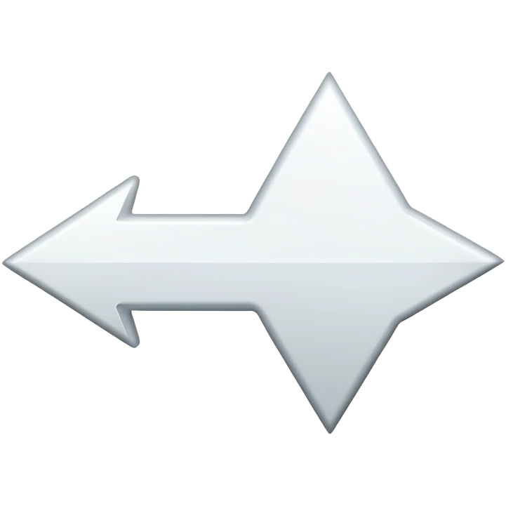 white arrow emoji
