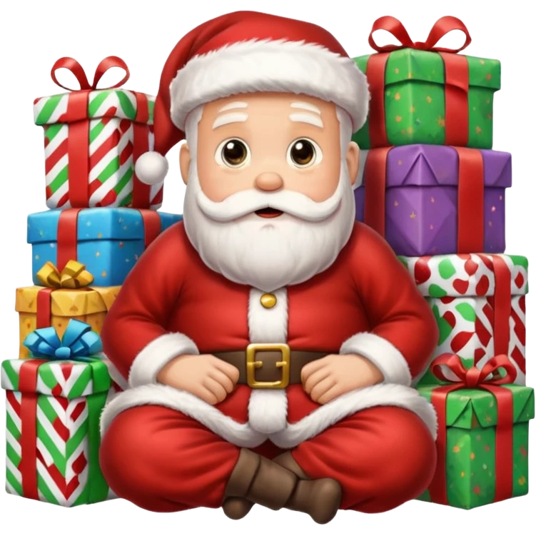 create a realistic christmas chaos emoji