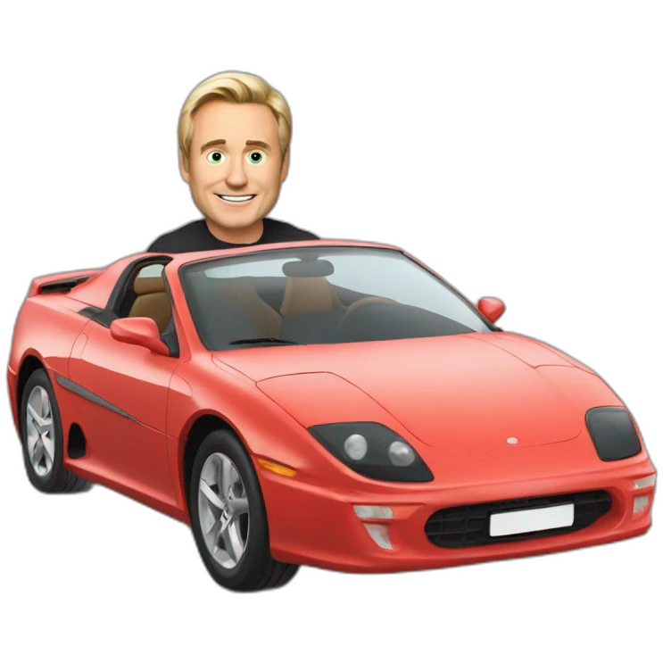 Car With Leon musk op the cars emoji