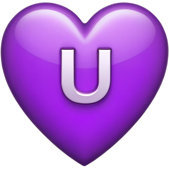 The Letter “j” inside a Purple Heart emoji