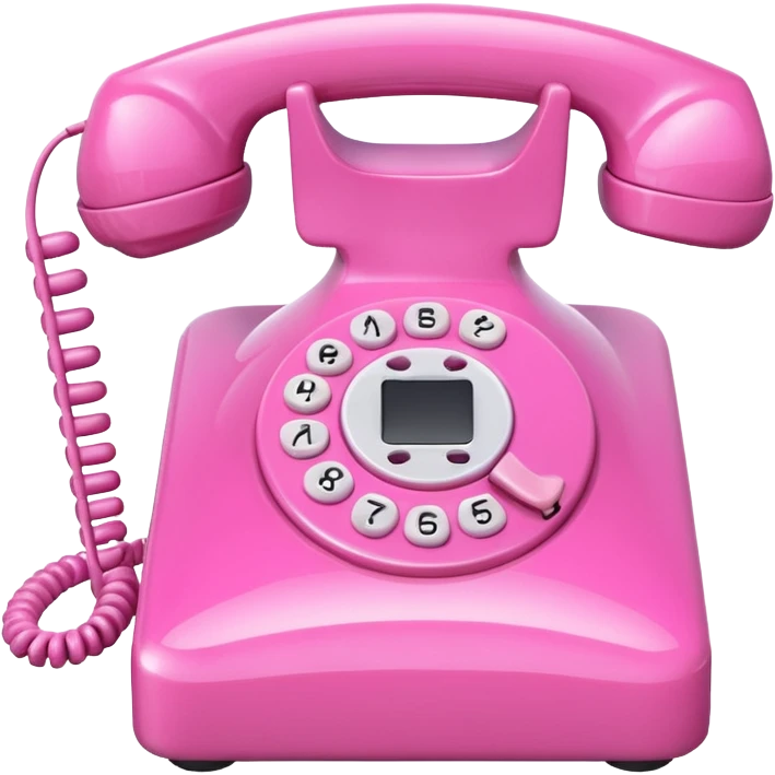 pink phone emoji