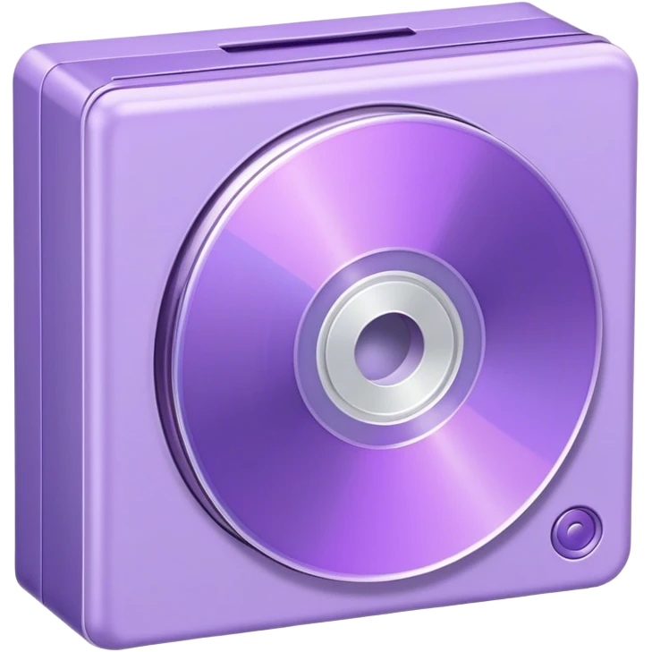 aesthetically pleasing CD game box in lavender color emoji
