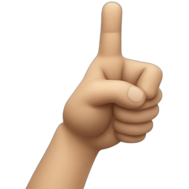 super mario white hand pointing emoji