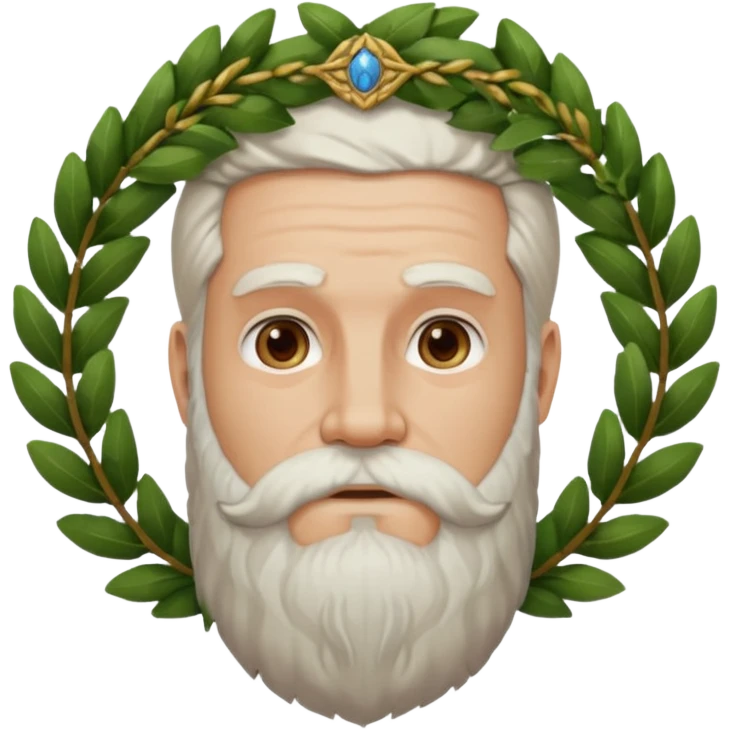 white ancient greek man with beard emoji