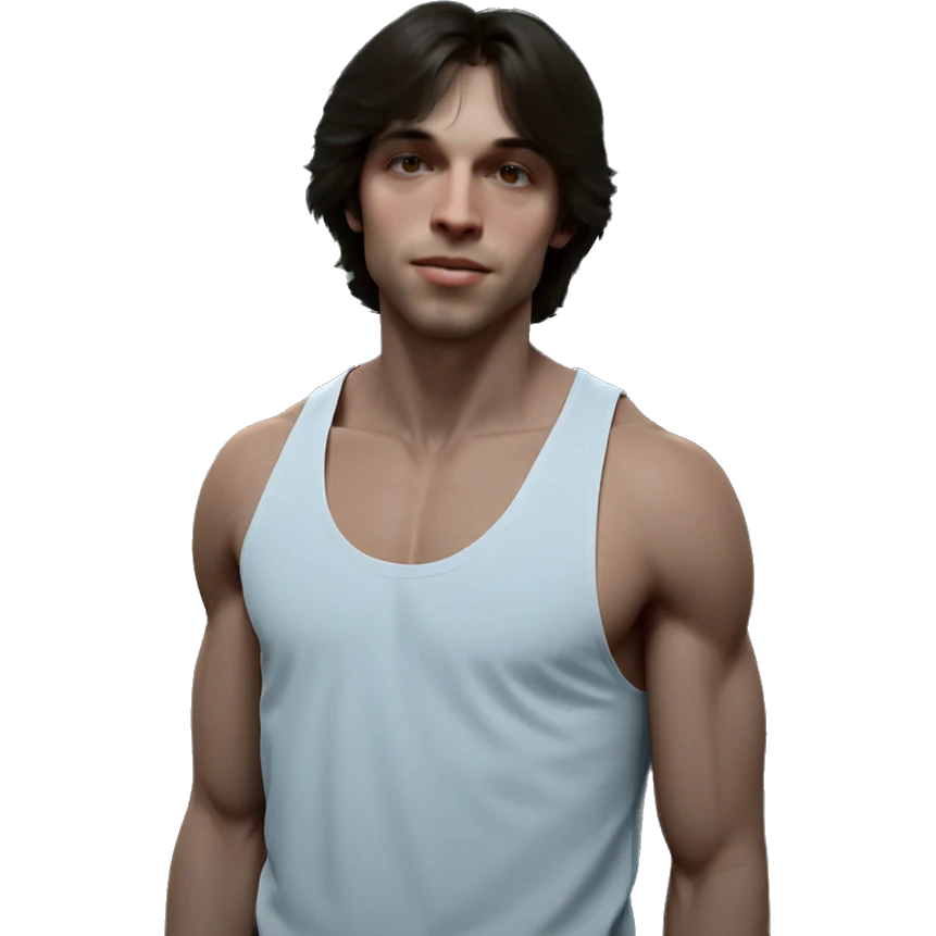 boy in tank top emoji