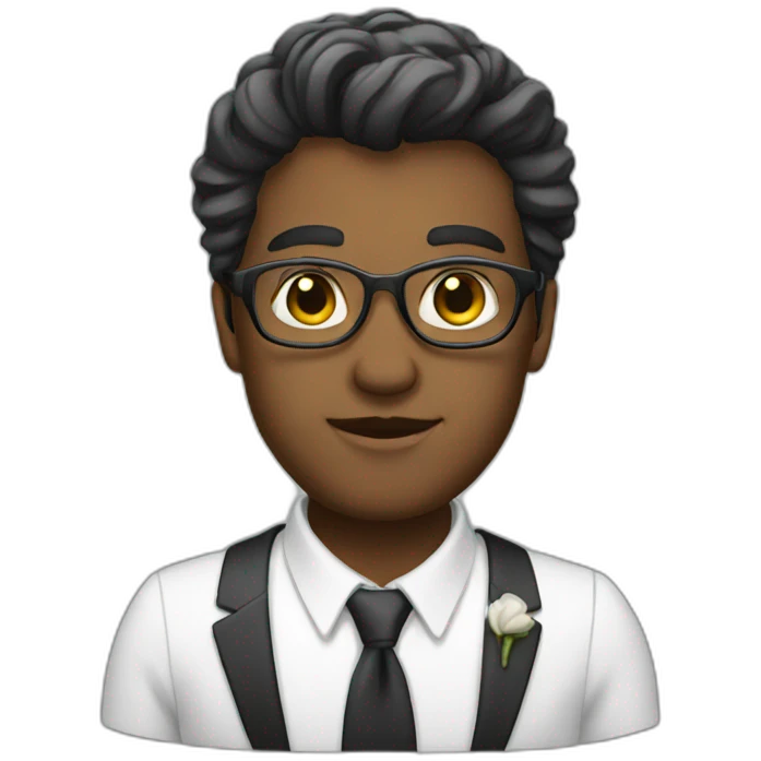 classy and white emoji
