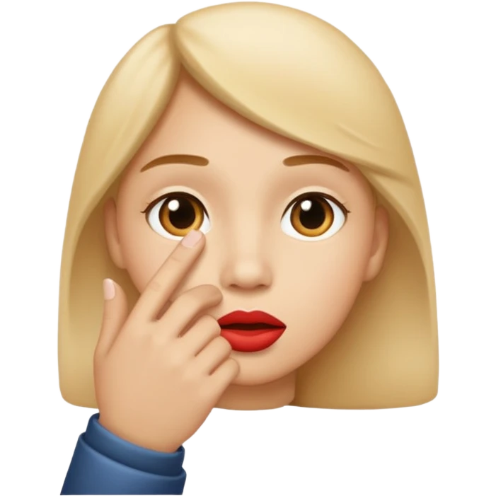 The hand of shushing emoji 🤫  emoji