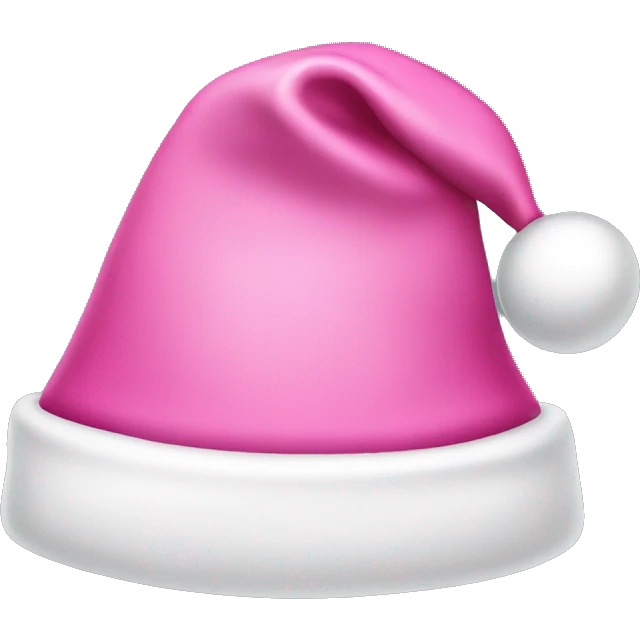 Pink Santa hat emoji