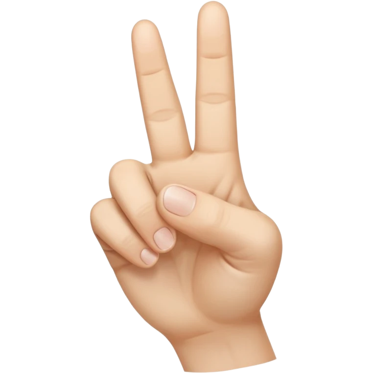 A realistic close-up photo of a right hand entering the frame from the bottom right corner, back of the hand facing the camera, pointing diagonally upwards to the left with only the thumb and index finger extended in a finger gun or L-shape gesture, other fingers closed and tucked in. emoji
