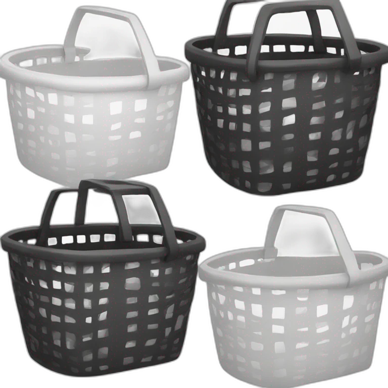 basket white and black emoji