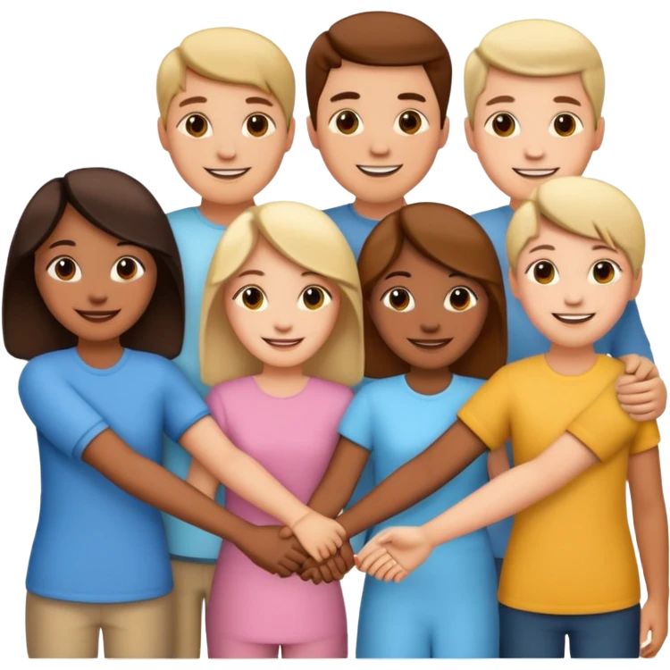 group holding hands emoji
