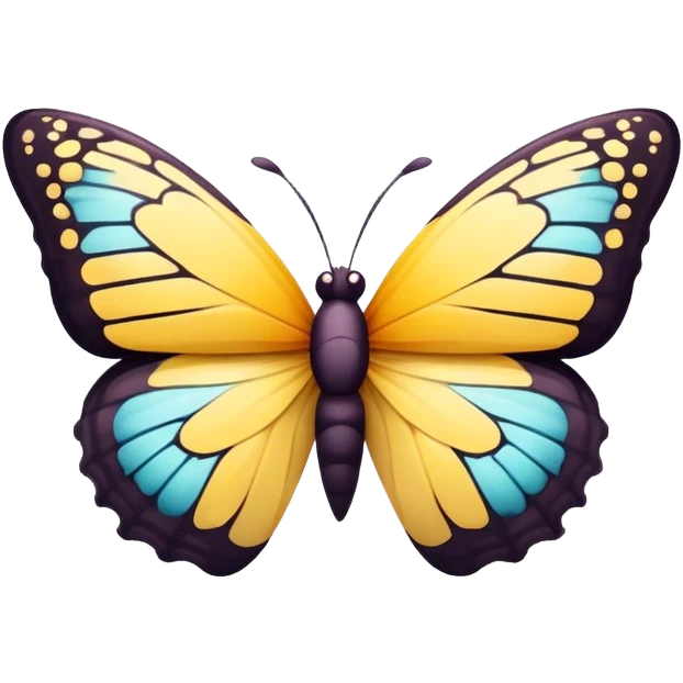 Butterfly with congratulations message ￼ emoji