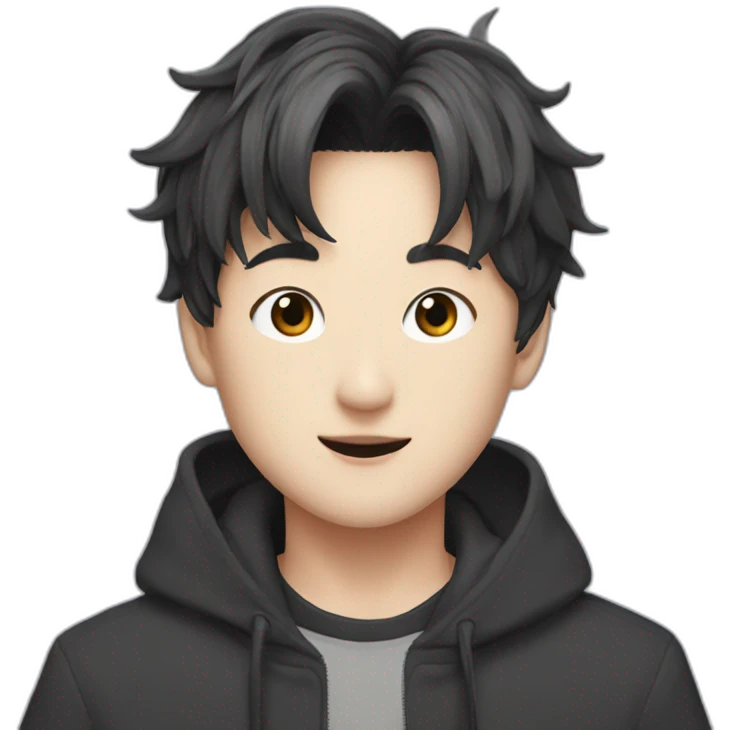 Jungkook as stylized character  emoji