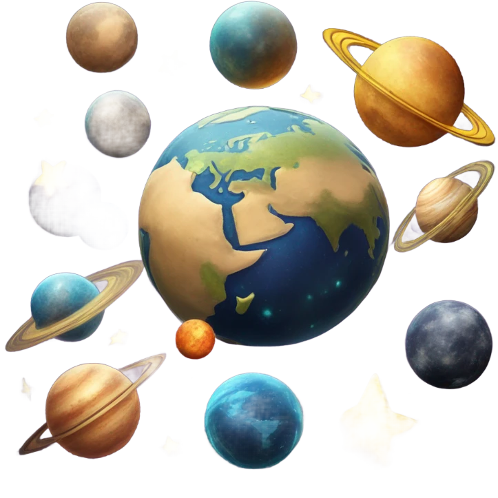 The universe in miniature form  emoji
