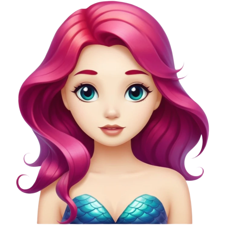 A very beautiful mermaid wearing modern clothes with a good sense of fashion  emoji