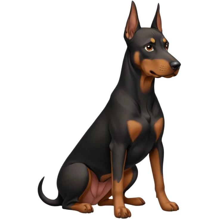 Dobermann uncropped emoji