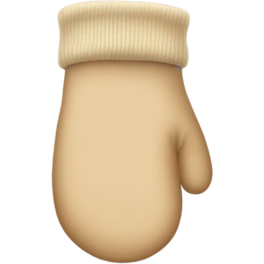 Mittens beige emoji