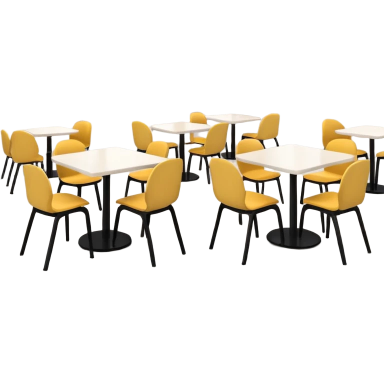 Corporate canteens as buildong emoji