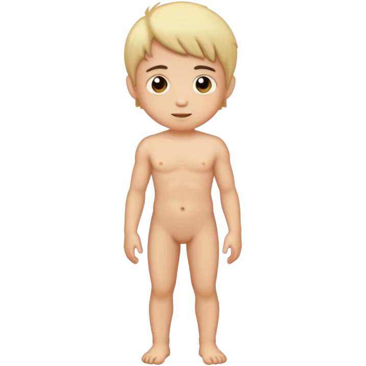 A naked boy  emoji