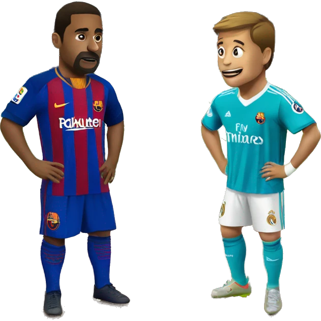 Real madrid vs barcelonna emoji