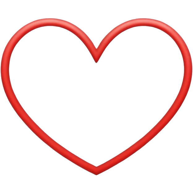 Heart outline emoji