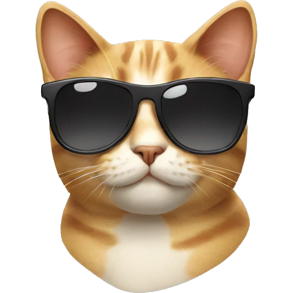 Cat with sunglasses emoji