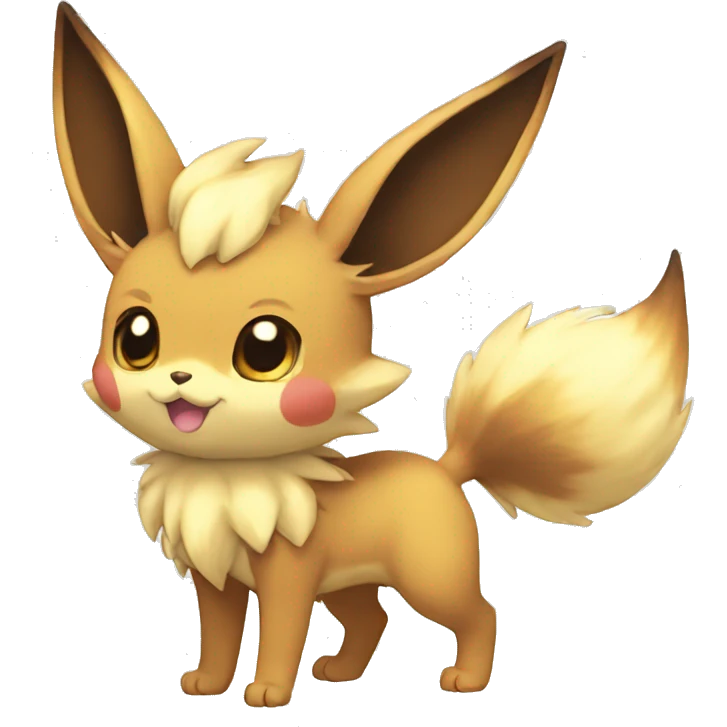 Kawaii Eeveelution-Cute-Pokémon-fusion full body emoji