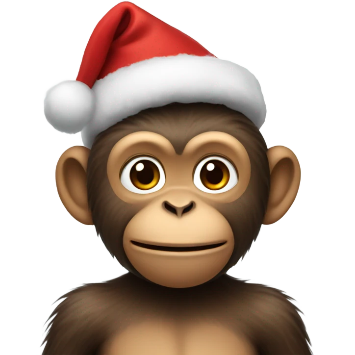 Monkey in Christmas  emoji