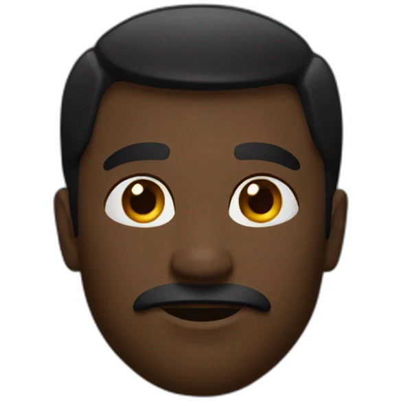 Homme noir emoji