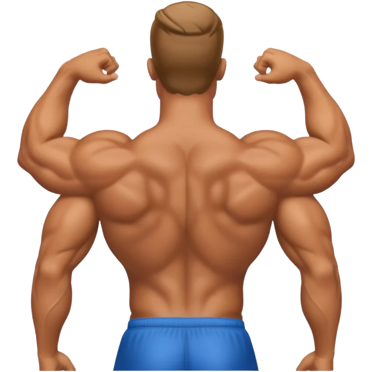 Man with back arched emoji