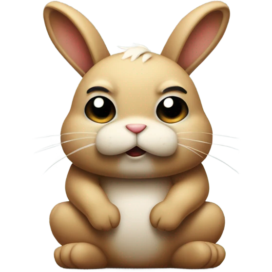angry sad bunny  emoji