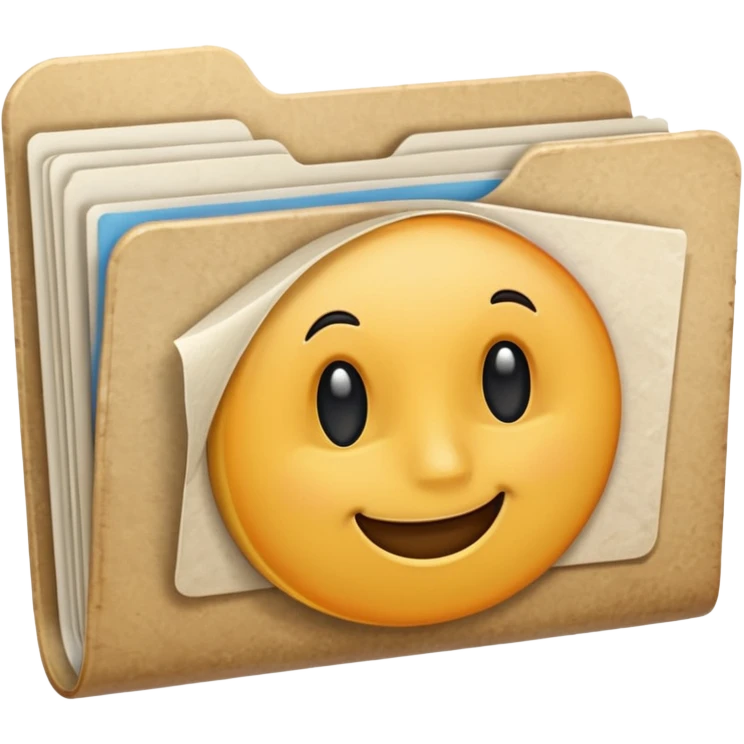 thick folder with papers sticking out emoji