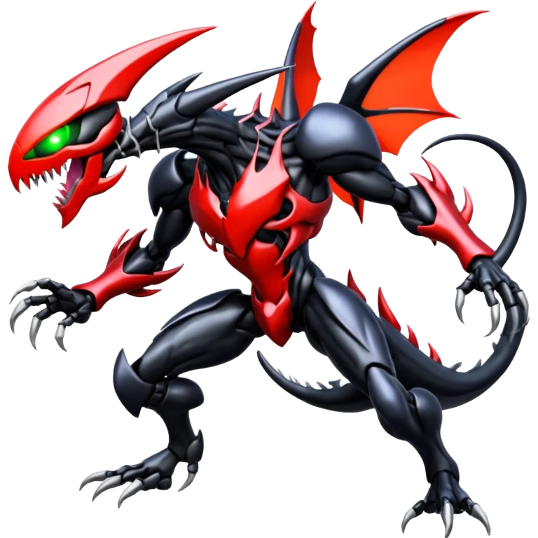 Venom-Cyberbug-Genesect-Zekrom-Darkrai-Scizor-fusion, full body emoji