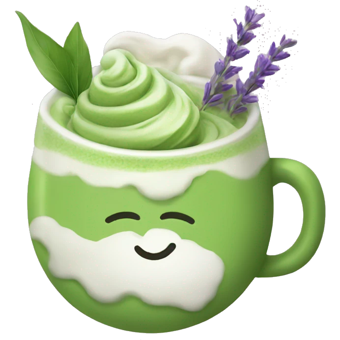 matcha lavender latte emoji