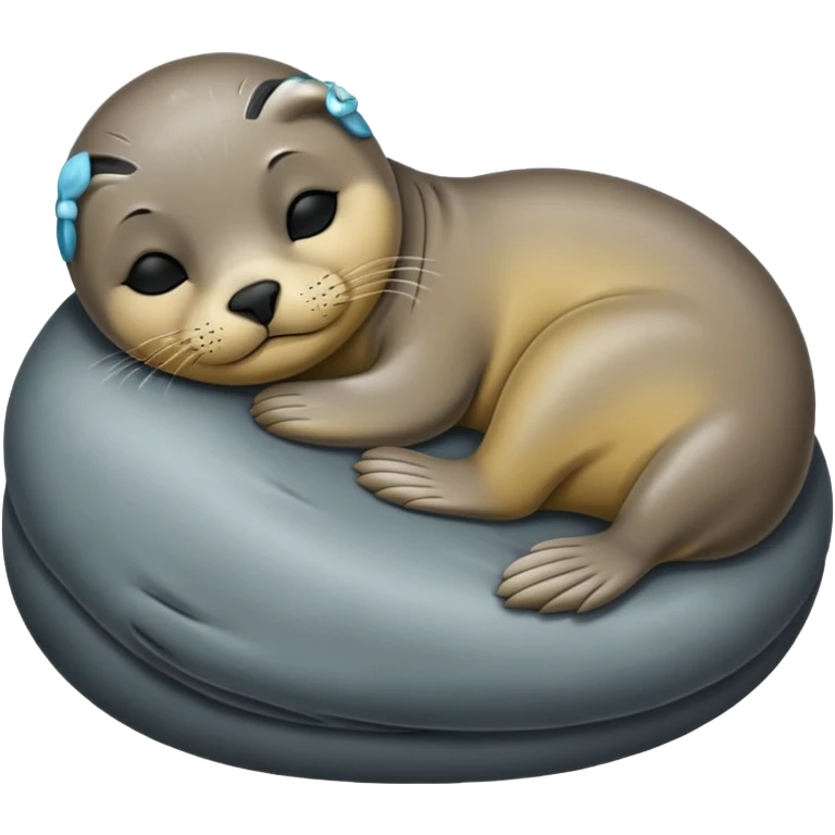 Seal sleeps emoji