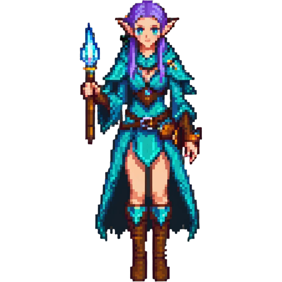 elegant female elf mage emoji