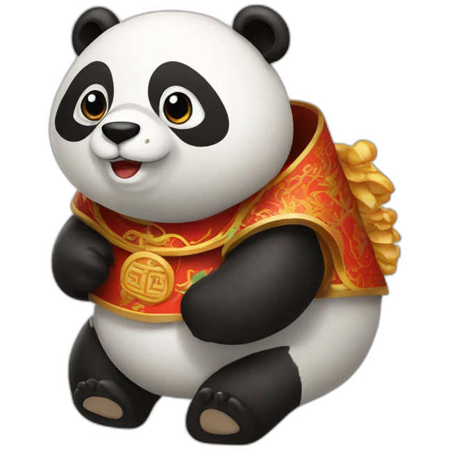 Panda avec chinois emoji