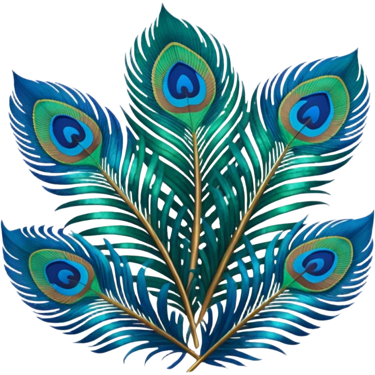 Peacock feathers emoji