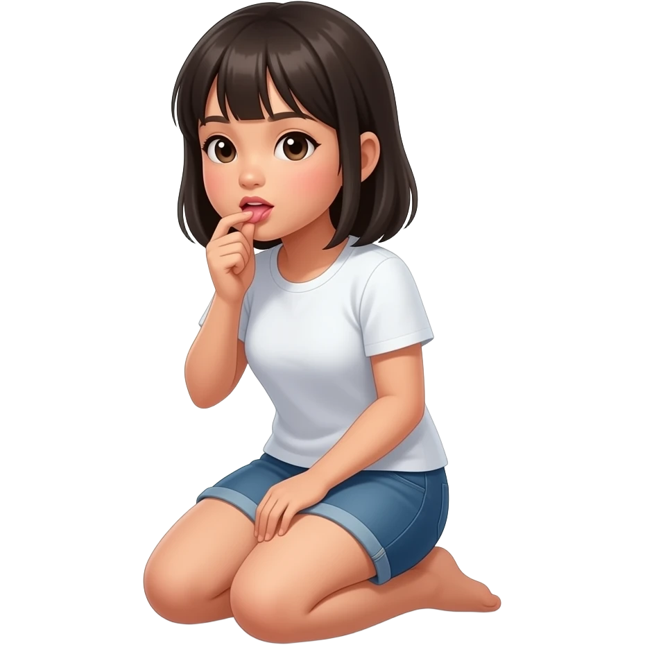 Pinay gurl kneeling and sucking emoji