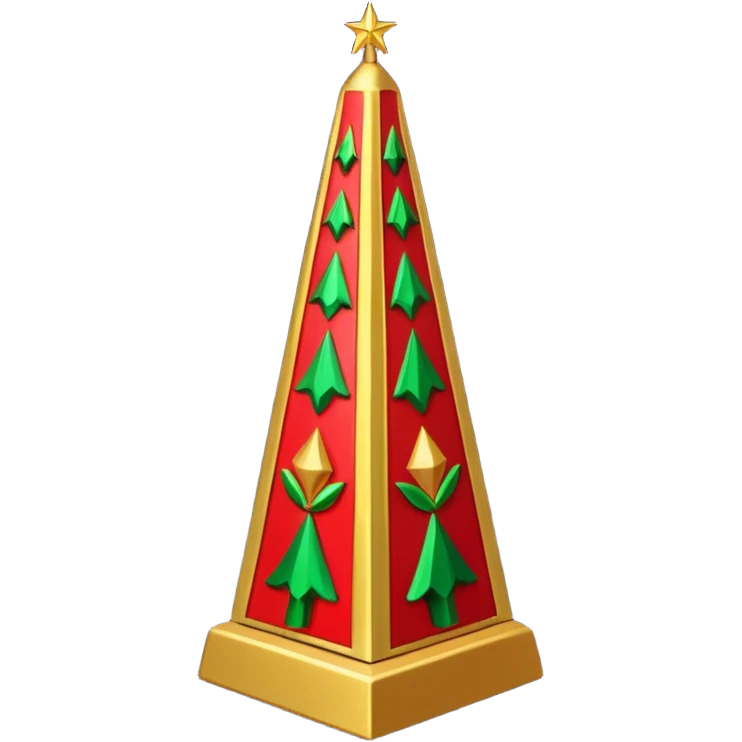 Christmas obelisk emoji