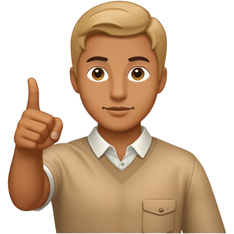 man pointing emoji