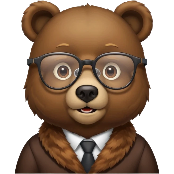 Osito con gafas  emoji