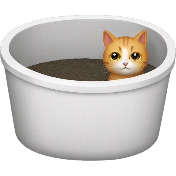 Cat litter box emoji