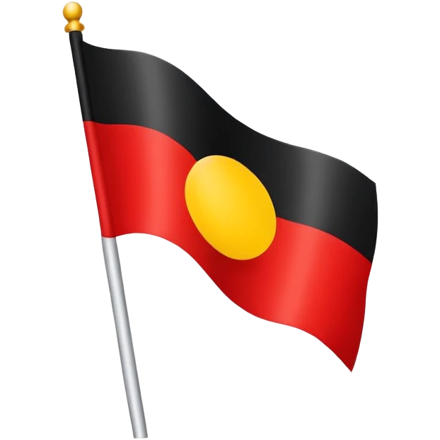 A flag which is flag black on top with red on the bottom and a yellow circle in the middle of the two halves emoji