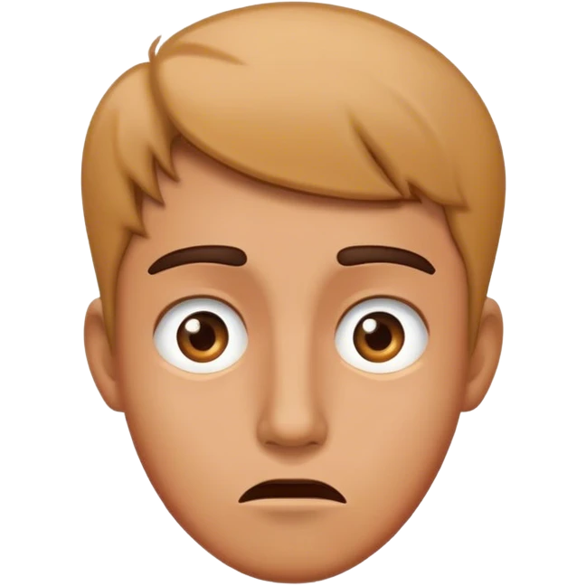 Confused face emoji