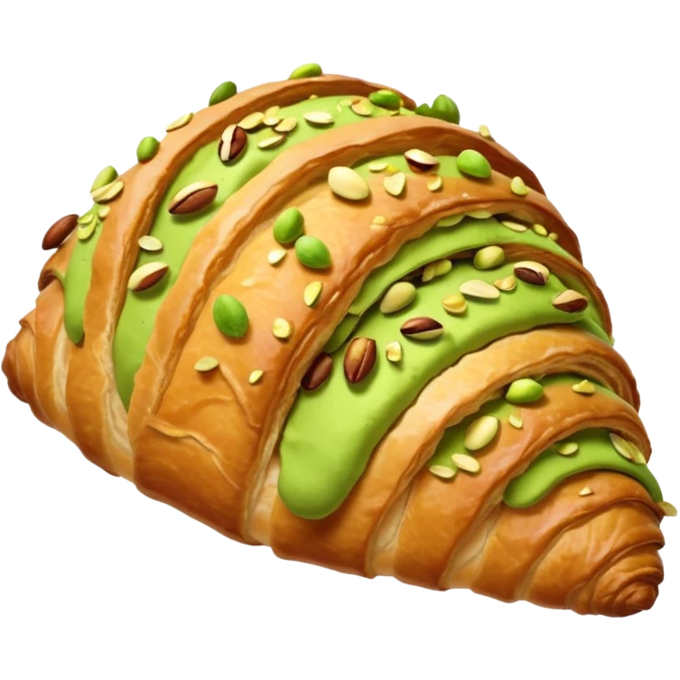 pistachio croissant emoji