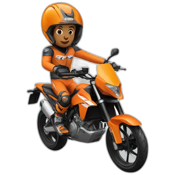 Human riding ktm emoji